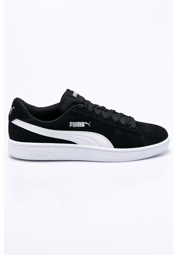 Puma - Buty Smash v2 36498901. Nosek buta: okrągły. Zapięcie: sznurówki. Kolor: czarny