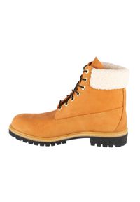 Timberland - Buty zimowe męskie, Premium 6 In WP Boot. Kolor: żółty. Materiał: guma, skóra, syntetyk, materiał, tkanina, zamsz. Sezon: zima #2