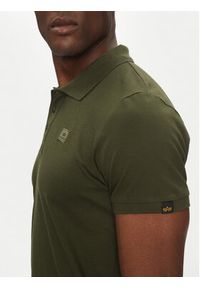 Alpha Industries Polo X-Fit 136600 Zielony Regular Fit. Typ kołnierza: polo. Kolor: zielony. Materiał: bawełna