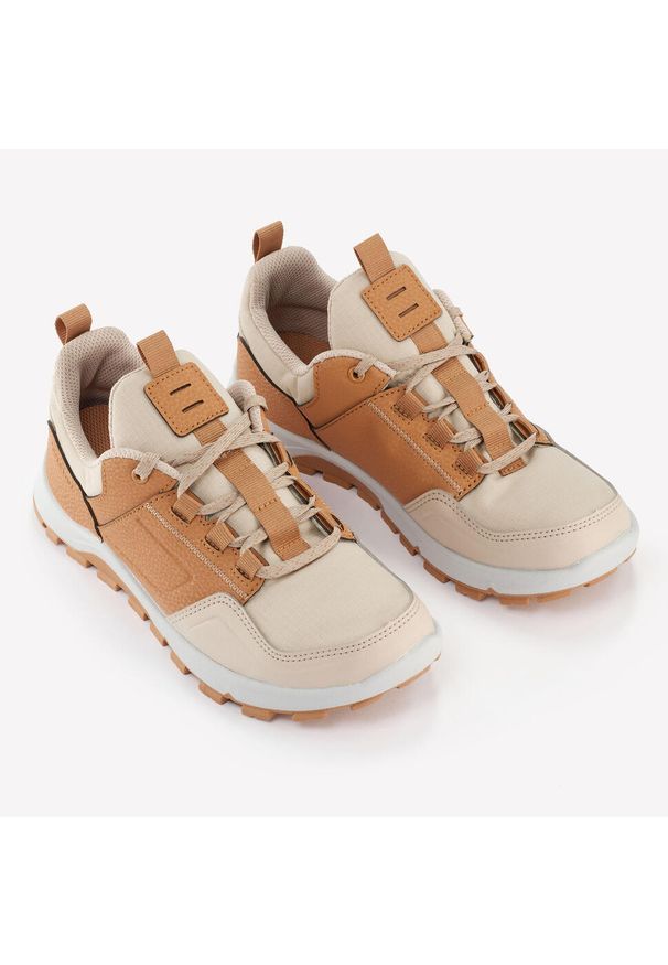 quechua - Buty turystyczne dla dzieci Quechua NH500 niskie. Kolor: wielokolorowy, beżowy, brązowy. Materiał: materiał, syntetyk, tkanina