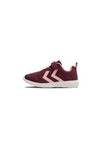 Sneakersy dla dzieci Hummel Actus Recycled. Okazja: na uczelnię. Zapięcie: rzepy. Kolor: czerwony, różowy, wielokolorowy. Sport: joga i pilates