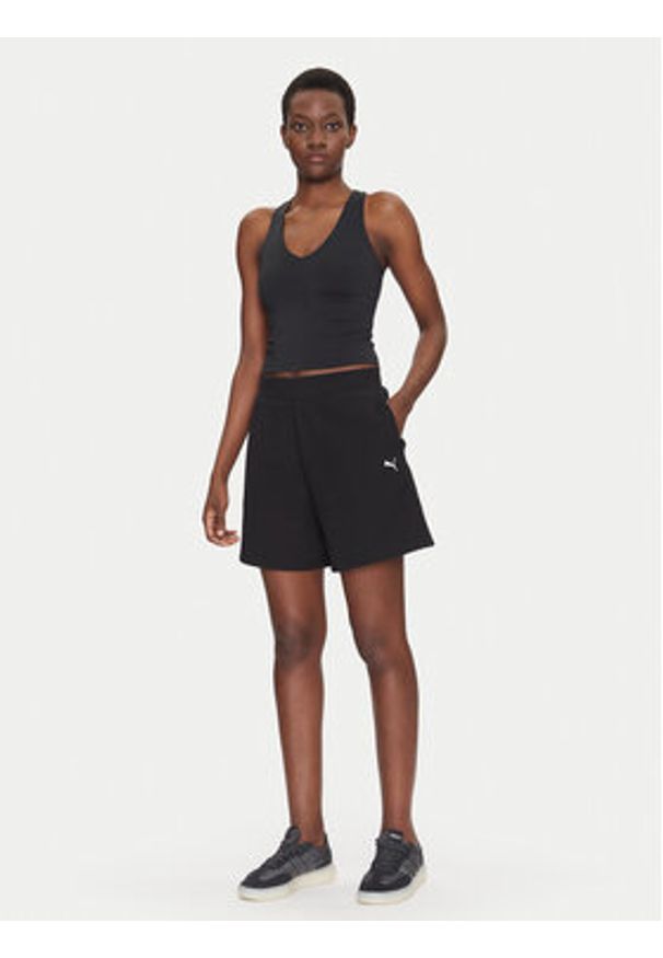 Puma Szorty sportowe ESS Elevated 5" 685026 Czarny Regular Fit. Kolor: czarny. Materiał: syntetyk