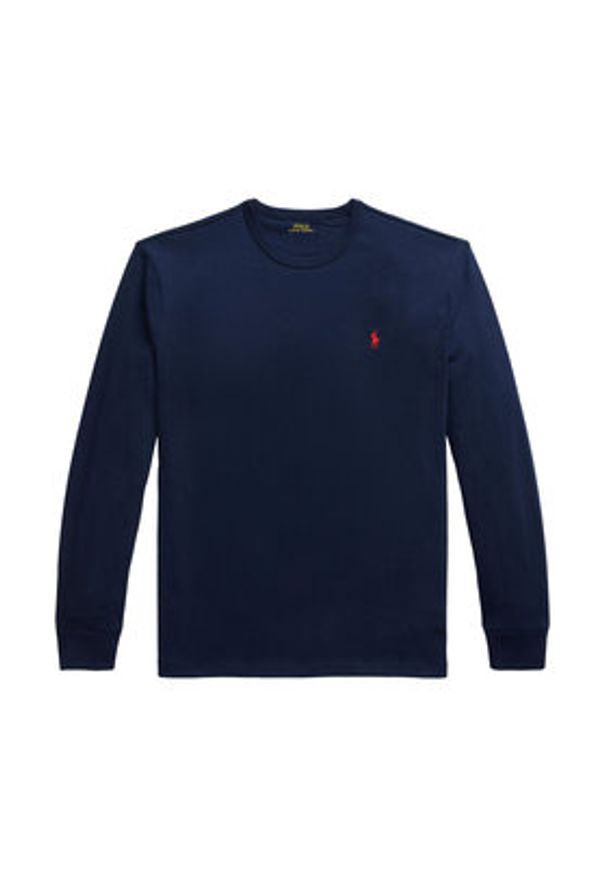 Polo Ralph Lauren Longsleeve 710970697003 Granatowy Classic Fit. Typ kołnierza: polo. Kolor: niebieski. Materiał: bawełna. Długość rękawa: długi rękaw