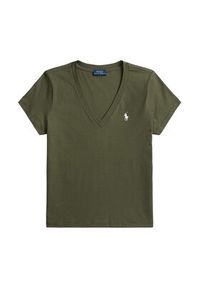 Polo Ralph Lauren T-Shirt 211B14611005 Zielony Regular Fit. Typ kołnierza: polo. Kolor: zielony. Materiał: bawełna #3