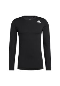 Adidas - Bluza adidas Techfit Compression Long-Sleeve Top, Mężczyźni. Kolor: czarny. Materiał: poliester, materiał. Długość rękawa: długi rękaw. Technologia: Techfit (Adidas) #2