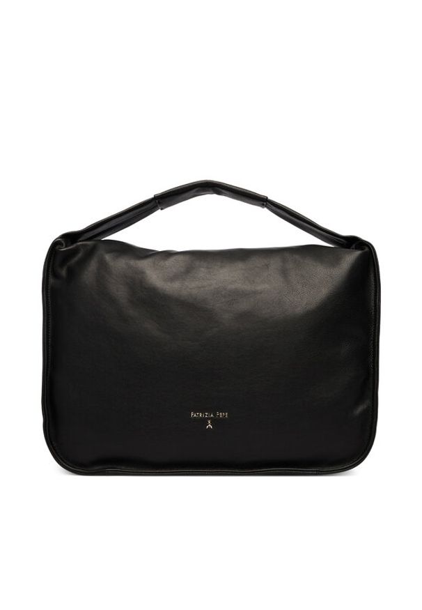 Patrizia Pepe Torebka 8B0315/L177-K103 Czarny. Kolor: czarny. Materiał: skórzane