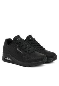 skechers - Skechers Sneakersy Uno 177861/BBK Czarny. Kolor: czarny. Materiał: skóra #4