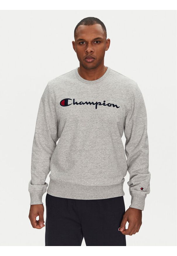 Champion Bluza 220727 Szary Slim Fit. Kolor: szary. Materiał: bawełna