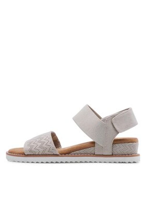 skechers - Skechers Sandały BOBS Desert Kiss 31440/OFWT Beżowy. Kolor: beżowy. Materiał: materiał