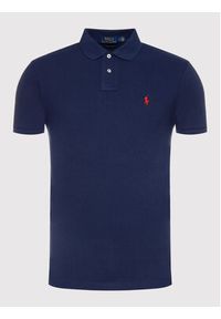 Polo Ralph Lauren Polo Core Replen 710782592 Granatowy Custom Slim Fit. Typ kołnierza: polo. Kolor: niebieski. Materiał: bawełna #3