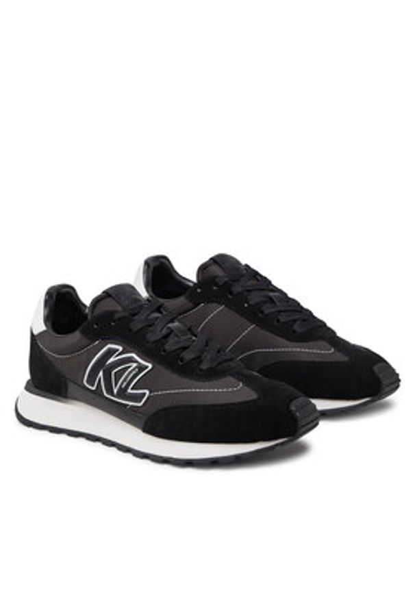 Karl Lagerfeld - KARL LAGERFELD Sneakersy Kairo KL51124 Czarny. Kolor: czarny. Materiał: materiał