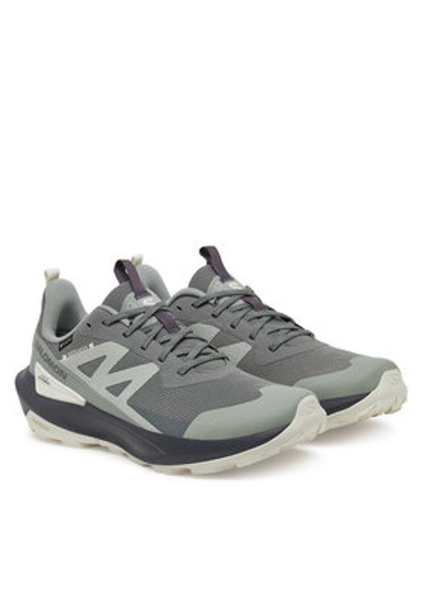 salomon - Salomon Trekkingi Elixir Activ Gore-Tex L47757800 Szary. Kolor: szary. Materiał: materiał. Technologia: Gore-Tex. Sport: turystyka piesza