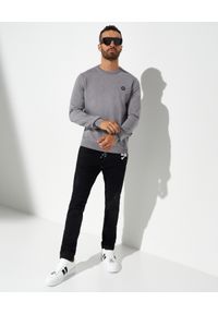 Philipp Plein - PHILIPP PLEIN - Szary wełniany sweter z okrągłym dekoltem. Kolor: szary. Materiał: wełna #2