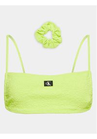 Calvin Klein Swimwear Góra od bikini KW0KW02395 Zielony. Kolor: zielony. Materiał: syntetyk #3