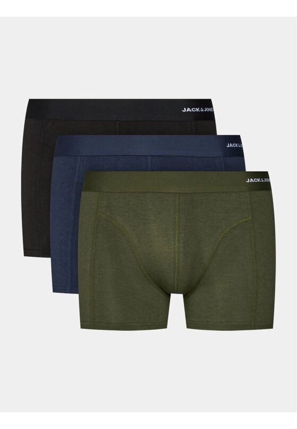 Jack & Jones Komplet bokserek Basic 12198852 Kolorowy. Materiał: bawełna. Wzór: kolorowy