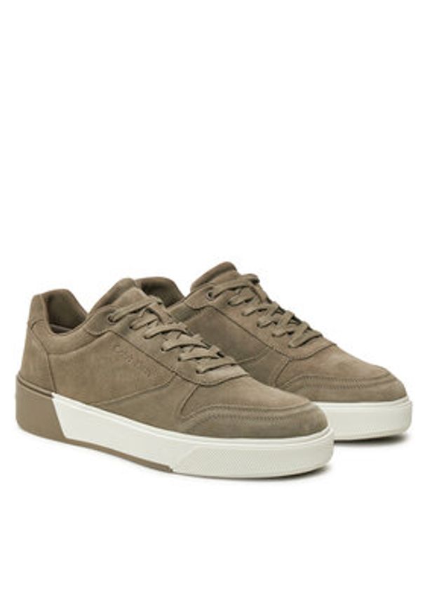 Calvin Klein Sneakersy HM0HM01591 Beżowy. Kolor: beżowy. Materiał: zamsz, skóra