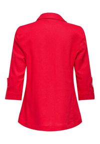 only - ONLY Marynarka Caro 15312199 Czerwony Loose Fit. Kolor: czerwony. Materiał: wiskoza
