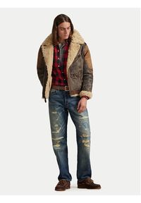 Polo Ralph Lauren Koszula 710P00517001 Czerwony Regular Fit. Typ kołnierza: polo. Kolor: czerwony. Materiał: bawełna #6