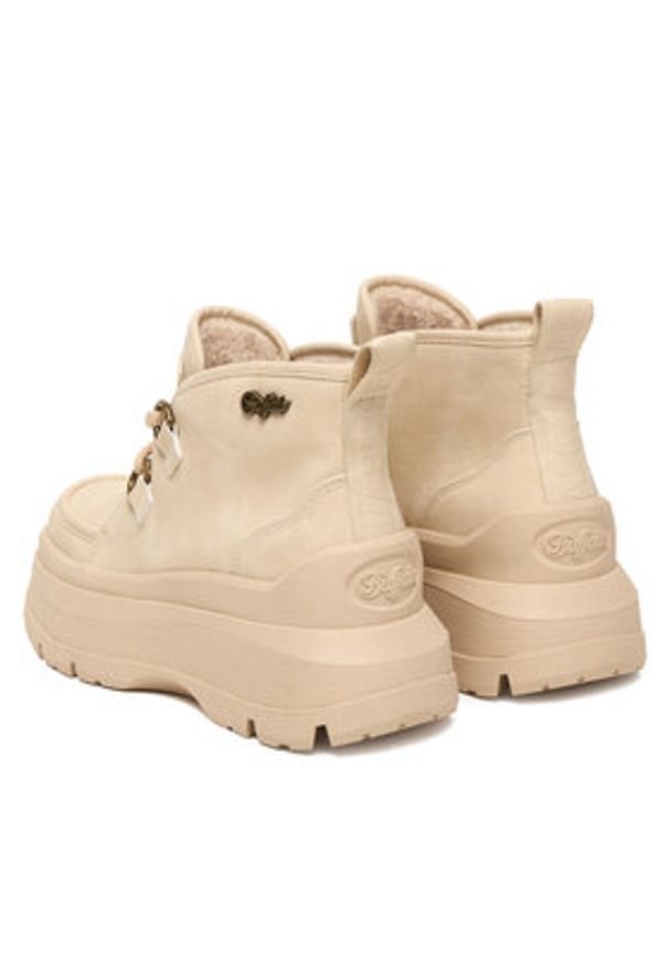 Buffalo Botki Olympia Chukka Warm 1622612 Beżowy. Kolor: beżowy. Materiał: skóra