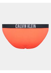 Calvin Klein Swimwear Dół od bikini KW0KW01983 Pomarańczowy. Kolor: pomarańczowy. Materiał: syntetyk