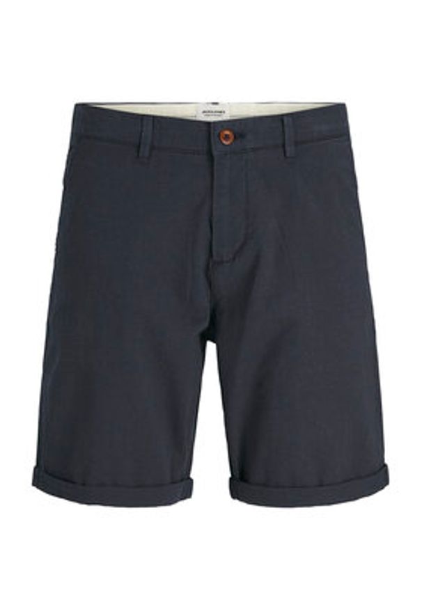 Jack & Jones - Jack&Jones Szorty materiałowe Marco 12269494 Granatowy Regular Fit. Kolor: niebieski. Materiał: bawełna