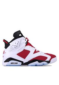Buty do chodzenia męskie Nike Air Jordan 6 Retro Carmine 2021. Kolor: biały, wielokolorowy. Materiał: materiał, syntetyk. Szerokość cholewki: normalna. Model: Nike Air Jordan. Sport: turystyka piesza