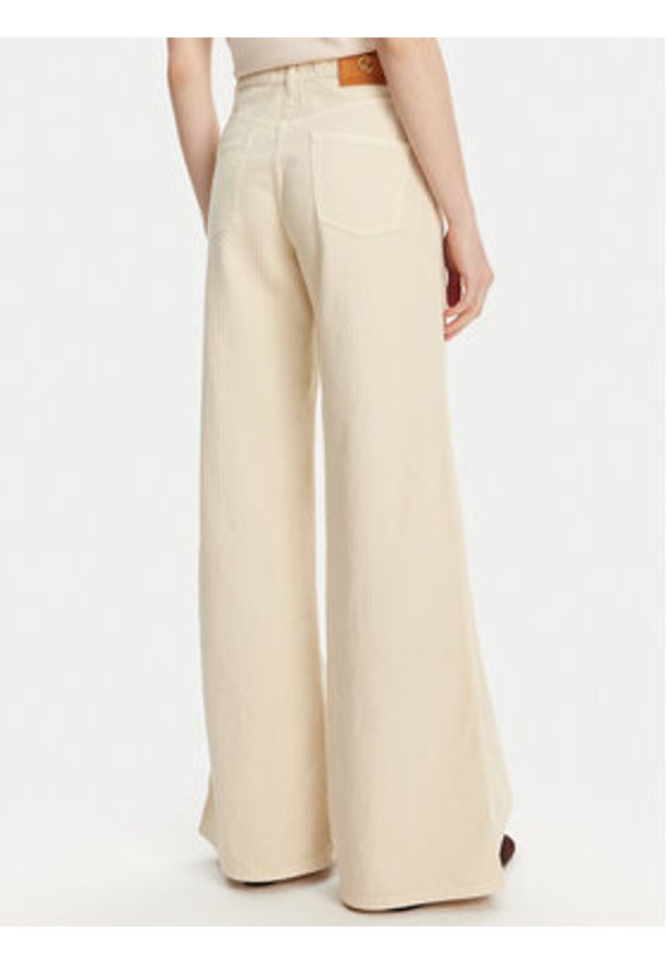 Luisa Spagnoli Jeansy Ali 541943 Beżowy Flare Fit. Kolor: beżowy
