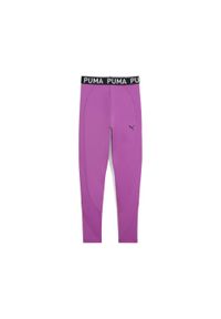 Puma - Młodzieżowe legginsy treningowe PUMA STRONG PUMA Pure Magenta Purple. Stan: podwyższony. Kolor: fioletowy. Długość: krótkie. Sezon: lato. Styl: młodzieżowy. Sport: fitness