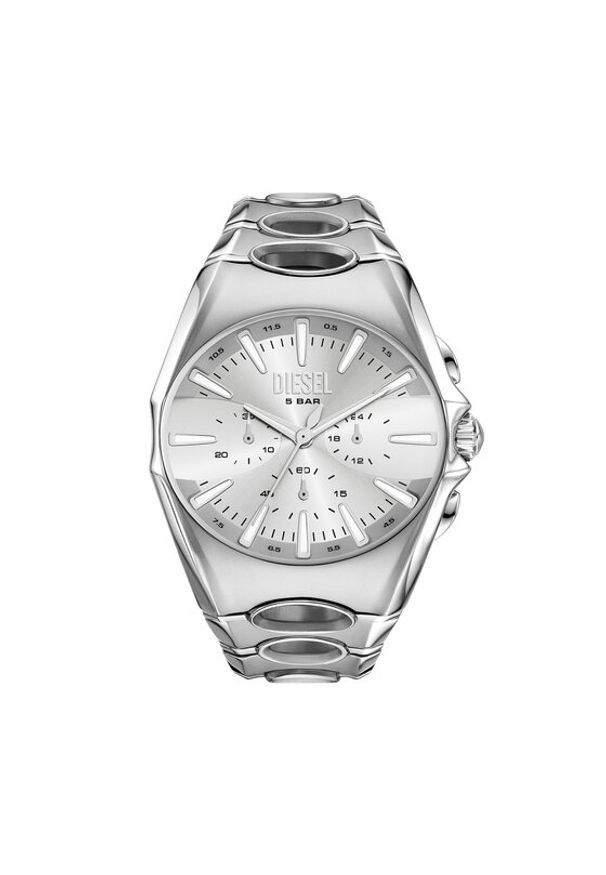 Diesel Zegarek D-Curve Chronograph DZ4694 Srebrny. Kolor: srebrny