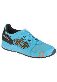 Buty Asics Gel-Lyte Iii Og M 1201A052-400 czarne niebieskie. Okazja: na co dzień. Kolor: niebieski, wielokolorowy, czarny. Materiał: syntetyk. Szerokość cholewki: normalna. Model: Asics Gel Lyte #4