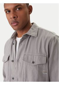 G-Star RAW - G-Star Raw Koszula Marine D24963-D454 Szary Slim Fit. Kolor: szary. Materiał: bawełna. Styl: marine #4