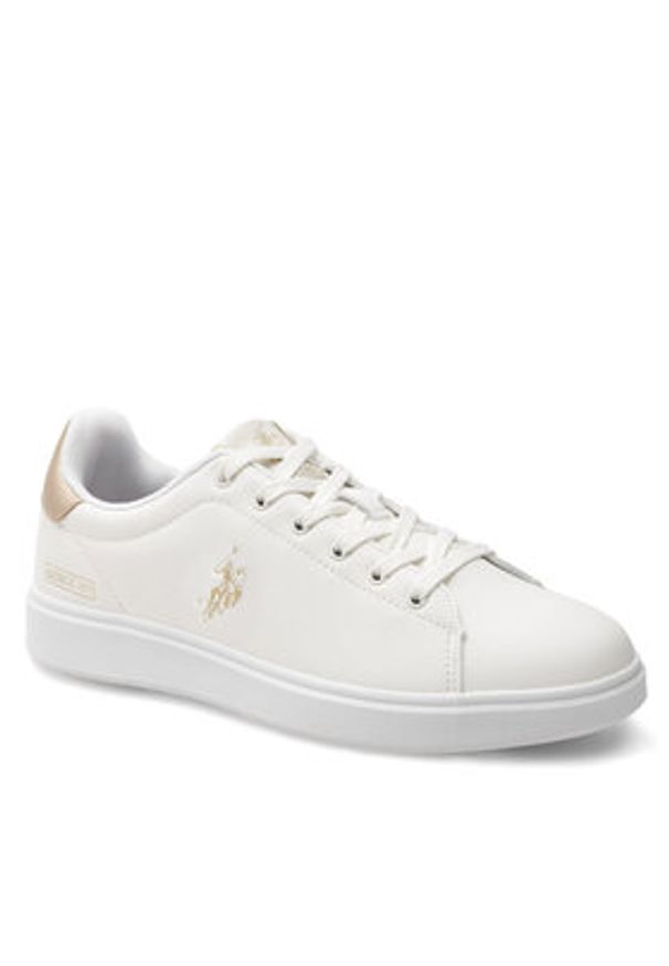 U.S. Polo Assn. Sneakersy MARLYN001 Biały. Kolor: biały. Materiał: skóra