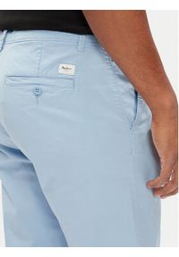 Pepe Jeans Chinosy PM211873 Błękitny Slim Fit. Kolor: niebieski. Materiał: bawełna #4