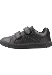 Geox - Buty GEOX J ARZACH BOY Czarny. Kolor: czarny. Materiał: syntetyk, tkanina, skóra. Sport: turystyka piesza