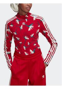 Adidas - adidas Body THEBE MAGUGU HK5211 Czerwony Slim Fit. Kolor: czerwony. Materiał: bawełna #4