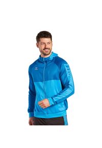 ERIMA - Kurtka treningowa z kapturem Erima Six Wings. Typ kołnierza: kaptur. Kolor: wielokolorowy, niebieski, zielony. Sport: piłka ręczna #1