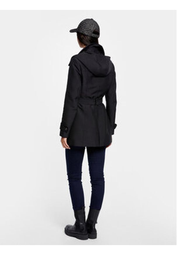 Morgan Trencz 241-GLADIA Czarny Regular Fit. Kolor: czarny. Materiał: syntetyk, bawełna