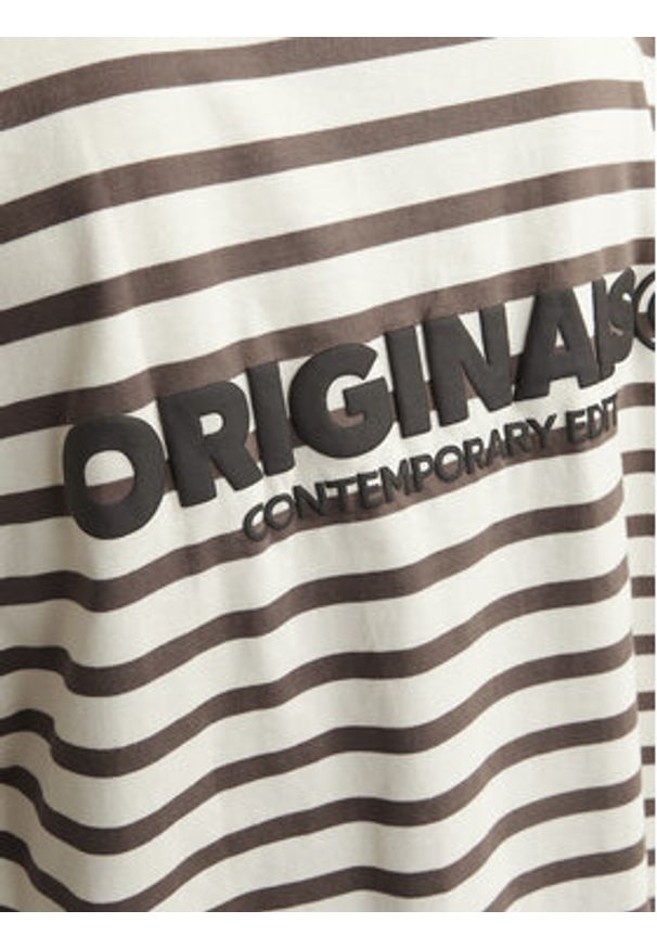 Jack & Jones Longsleeve Islington 12273202 Beżowy Loose Fit. Kolor: beżowy. Materiał: bawełna. Długość rękawa: długi rękaw