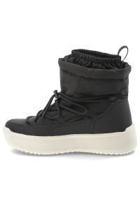 Czarne Śniegowce Filippo Ciepłe Buty Damskie Na Platformie. Okazja: na co dzień, na spacer. Kolor: czarny. Materiał: materiał, jeans, puch. Sezon: zima. Obcas: na platformie. Styl: casual #10
