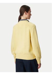 Tommy Jeans Sweter Flag DW0DW23450 Żółty jasny Regular Fit. Kolor: żółty. Materiał: bawełna #3