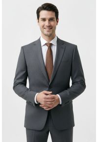 Krawat Męski - Angelo di Monti - Brązowy z Drobnym Wzorem. Kolor: brązowy, beżowy, wielokolorowy. Materiał: tkanina. Styl: elegancki, wizytowy #3