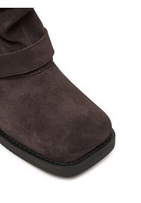 MICHAEL Michael Kors Botki Colby 40F5COFE5S Brązowy. Kolor: brązowy. Materiał: skóra, zamsz #5