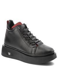 Czarne Botki Artiker Modne Obuwie Damskie. Okazja: na co dzień. Kolor: czarny. Materiał: skóra. Obcas: na obcasie. Styl: casual, elegancki. Wysokość obcasa: średni