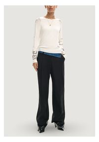 Desigual Sweter JERS_MARQUETTE Beżowy Casual Fit. Okazja: na co dzień. Kolor: beżowy. Styl: casual #2