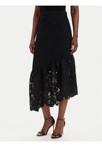 Guess Spódnica midi W6GD40 W1882 Czarny Regular Fit. Kolor: czarny. Materiał: bawełna #1