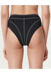 NOIRE SWIMWEAR - Czarny dół od bikini z wysokim stanem Corset Lines. Stan: podwyższony. Kolor: czarny. Materiał: tkanina #5