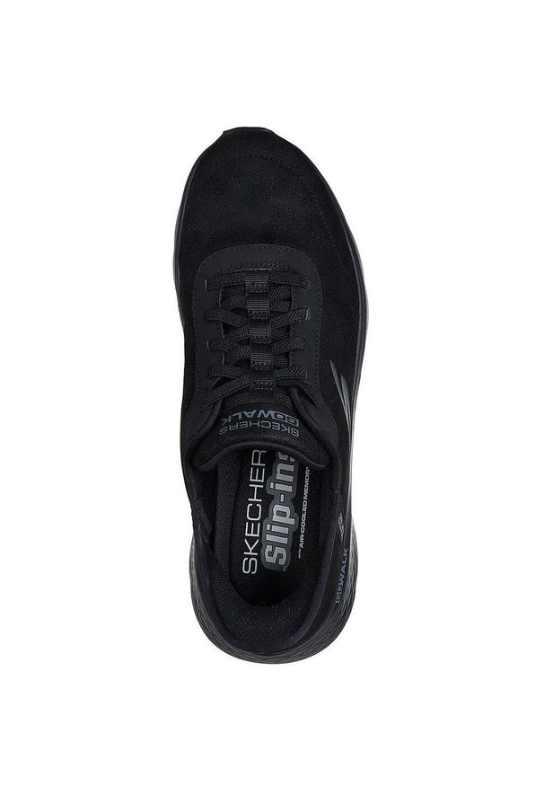 skechers - Buty sportowe męskie Skechers Go Walk Flex Smooth Motion. Kolor: czarny. Materiał: tkanina. Model: Skechers Sport. Sport: turystyka piesza