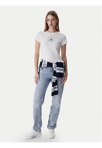 Tommy Jeans T-Shirt DW0DW22273 Biały Slim Fit. Kolor: biały. Materiał: bawełna #3