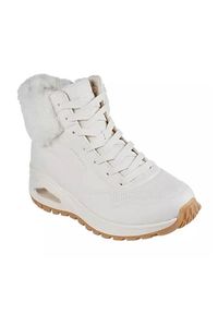 skechers - Buty do chodzenia damskie Skechers Uno Rugged Fall Air. Wysokość cholewki: za kostkę. Zapięcie: sznurówki. Kolor: beżowy. Materiał: materiał, syntetyk. Szerokość cholewki: normalna. Sport: turystyka piesza