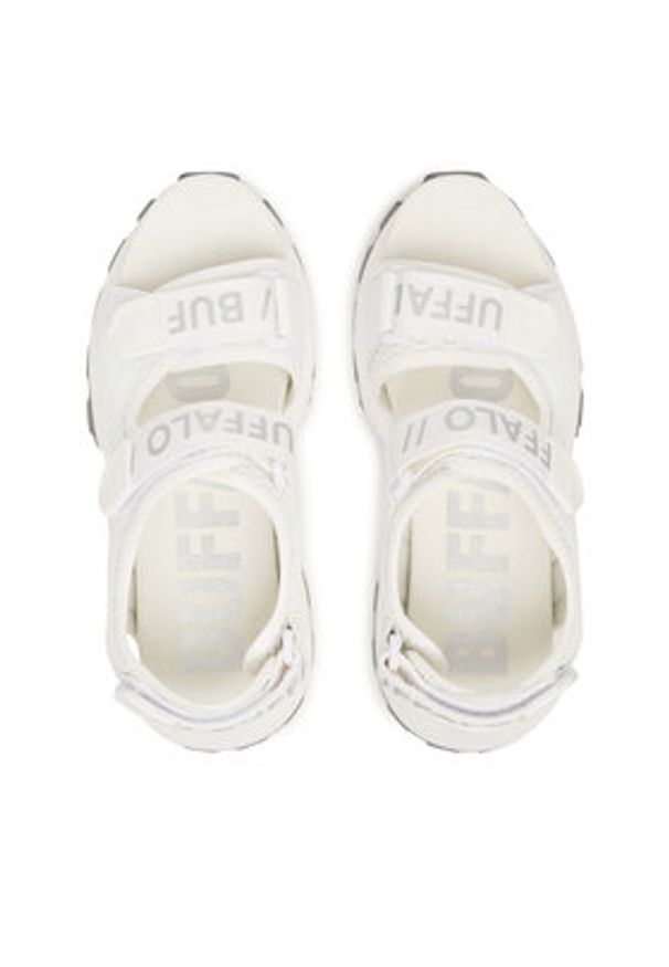 Buffalo Sandały Manhatten SND 1602368 Biały. Kolor: biały. Materiał: materiał